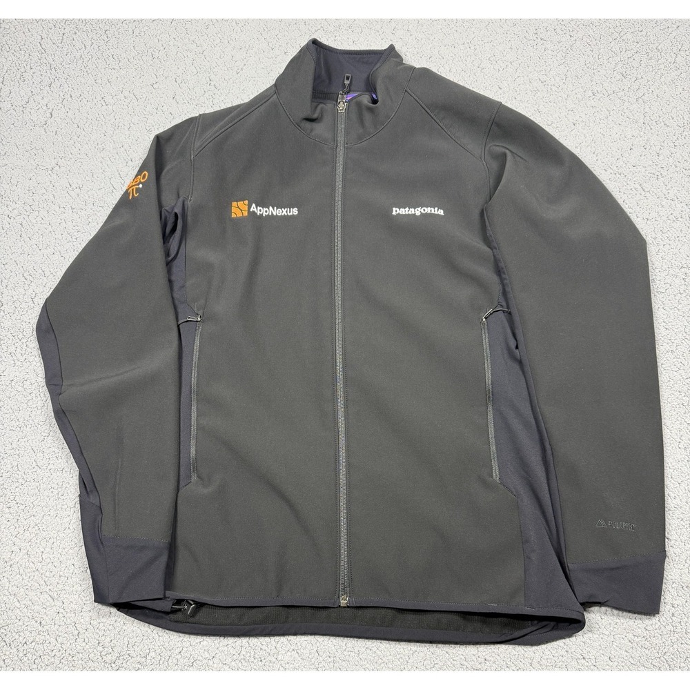 Patagonia Jacket Womens Medium Gray Full‎ Zip Softshell Polartec STY83455